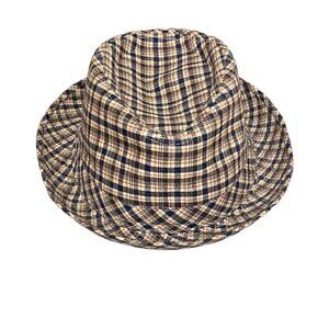 NEW Free Authority Plaid Cotton Fedora Hat